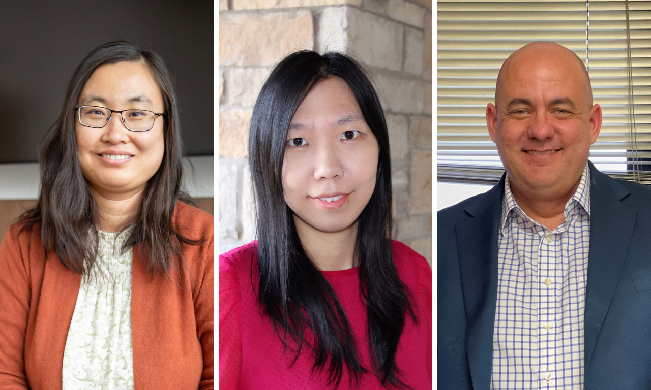 The summer 2023 recipients of the Faculty Research Committee Summer Fellowship Program: Dr. Siqi Ma, assistant professor of management, Dr. Jinjing Wang, assistant professor of finance, and Dr. Eric Brisker, associate professor of finance.