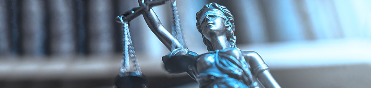 Lady Justice holding up the scales of justice