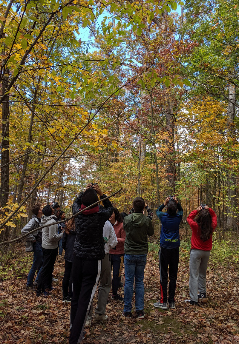 Students experiencing outdoor education opportunities at the Field Station.