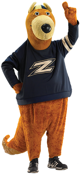 Zippy, the mascot of The University of Akron