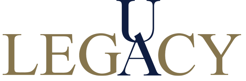The University of Akron Alumni Legacy student logo.