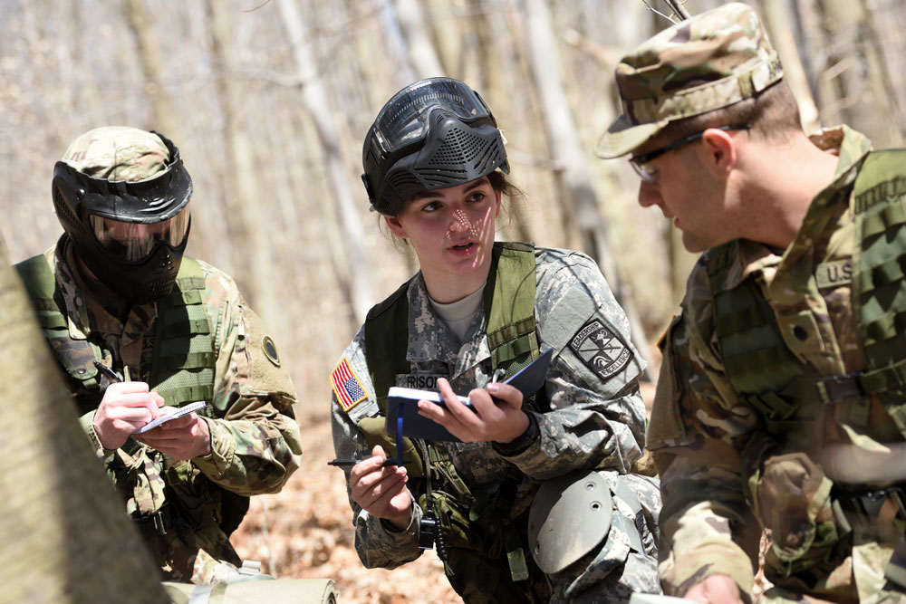 Cadets participate in a field training exercise