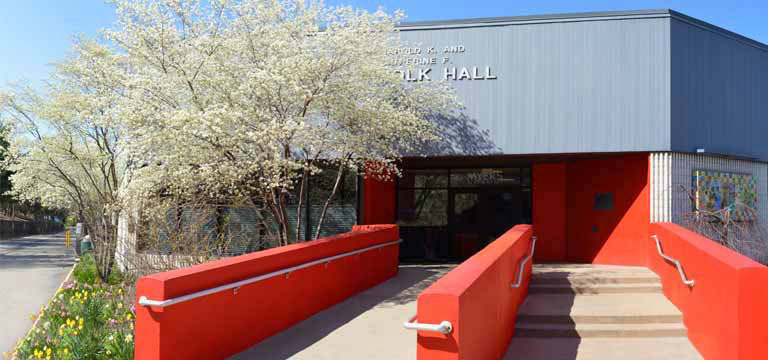 Myers School of Art is housed in Folk Hall on UA's campus