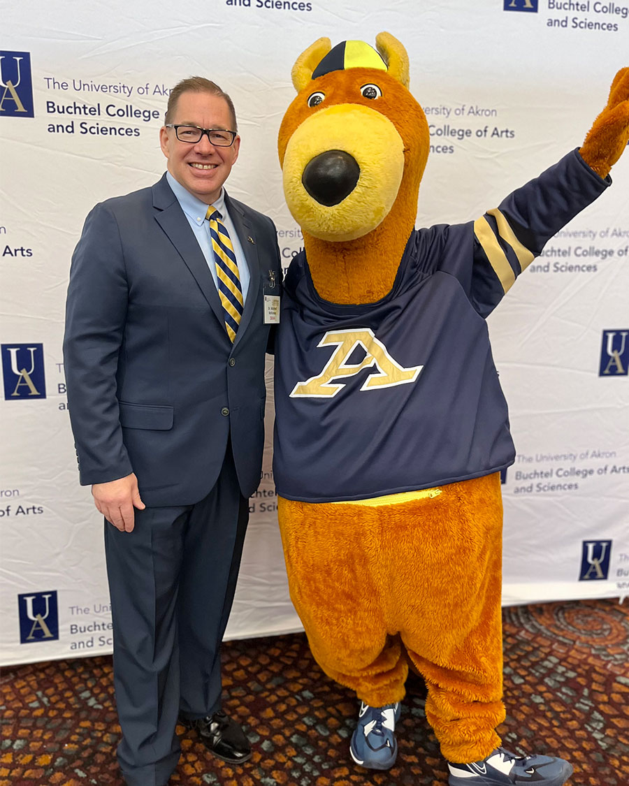 Mitchell S. McKinney, Ph.D. with Zippy