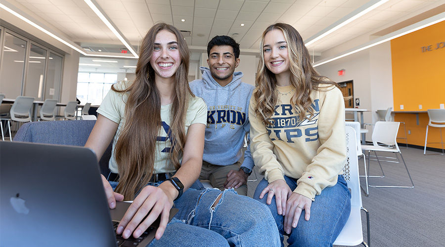 Students at The University of Akron College of Business