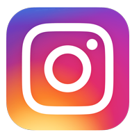 Icon for Instagram, pointing to the Career Services Instagram account