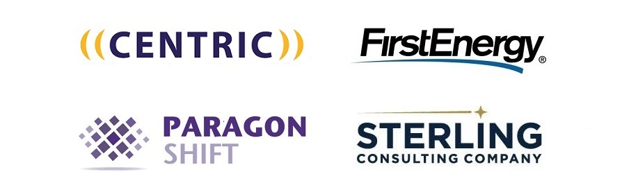 Centric Logo, Paragon Shift Logo, and Sterling Consulting Company Logo
