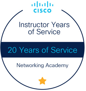 Cisco certification for 20 years of service