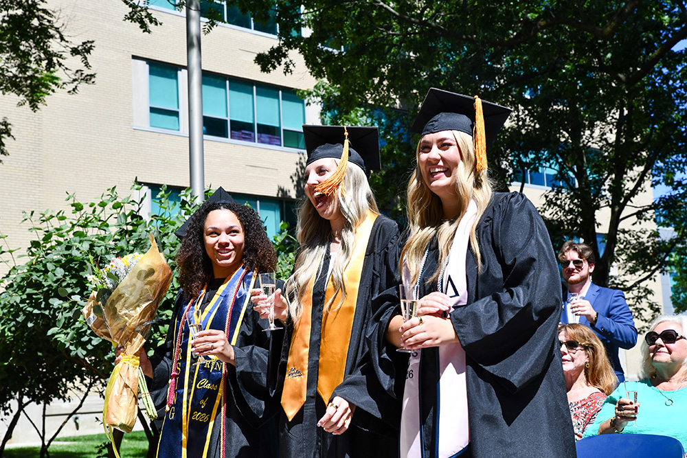 Nursing students who missed Commencement due to health emergency receive diplomas in special ceremony