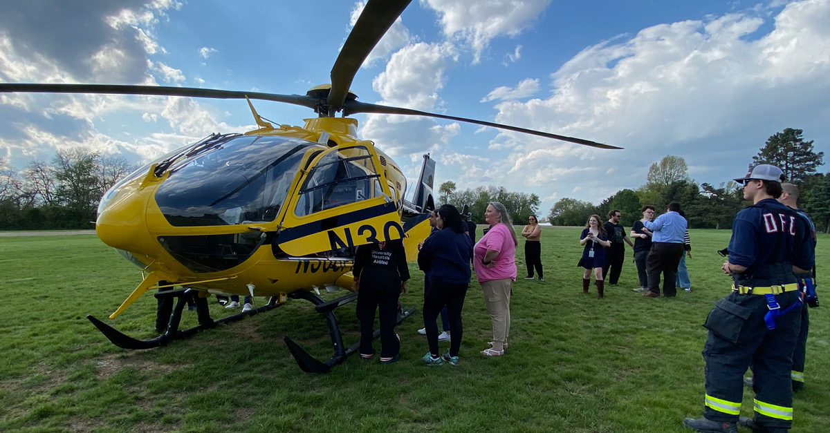 AirMed Visit to UA Wayne Offers Students and Community a Close-Up Look at Flight Nursing