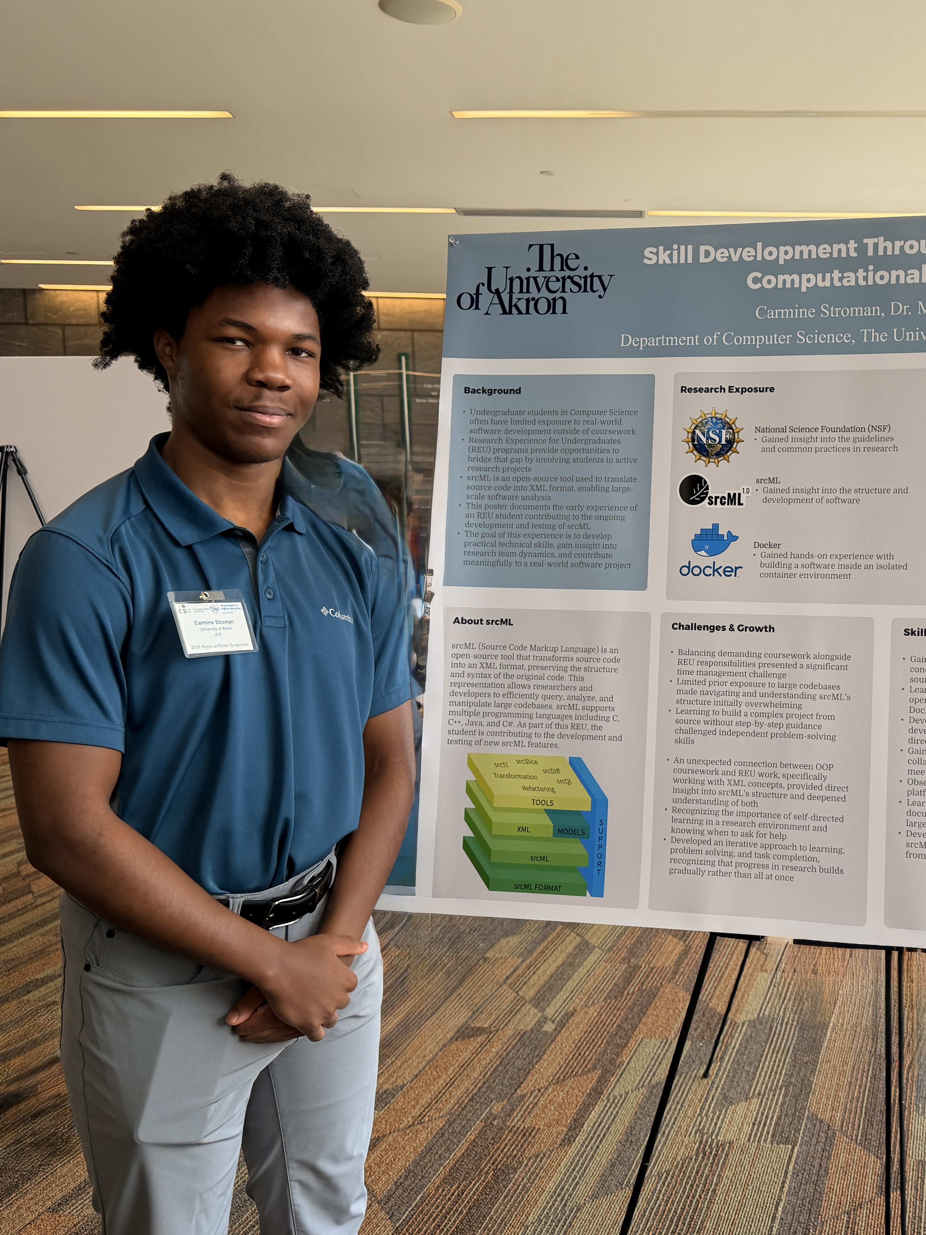 Choose Ohio First Scholar Presents Undergraduate Research Experience at NEO Symposium