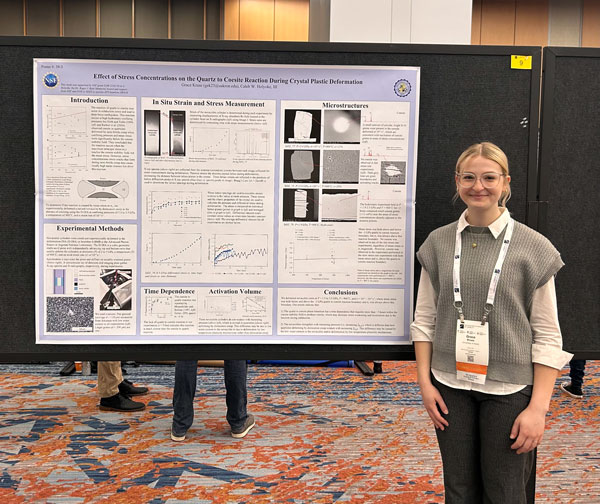 Geoscience Students presented at Spring 2026 GSA meeting