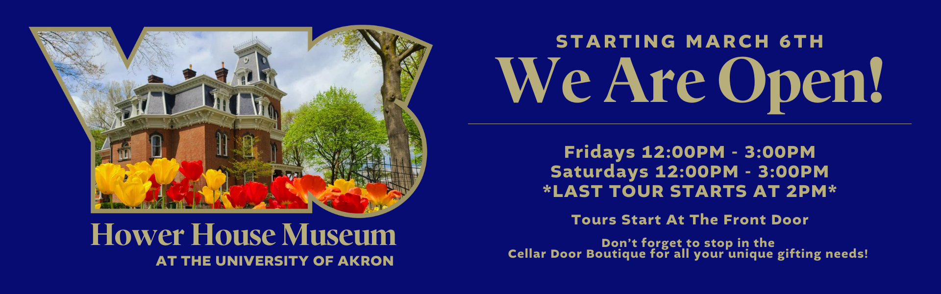 Tours Starting March 6, 2026