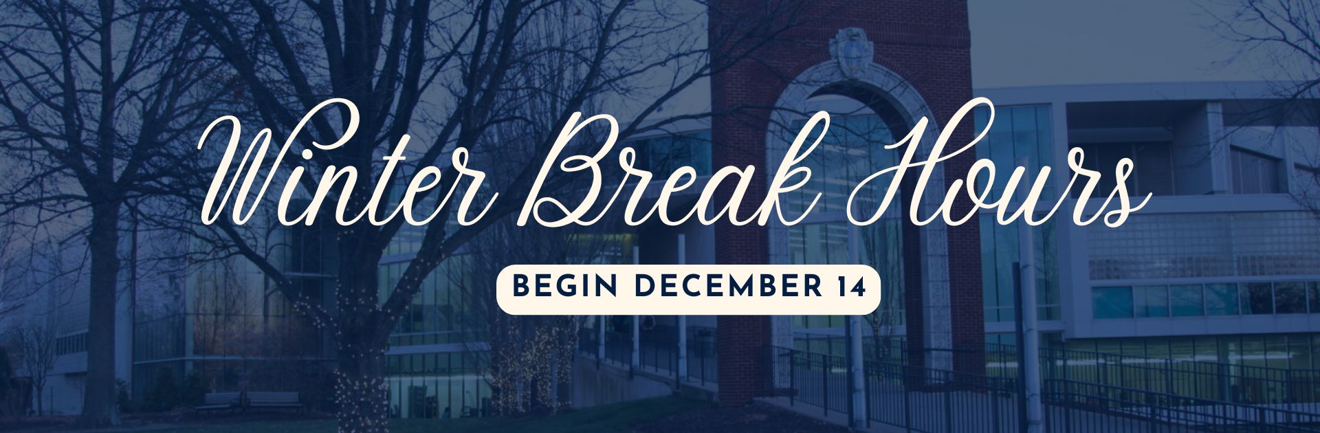 SRWS Winter Break Hours