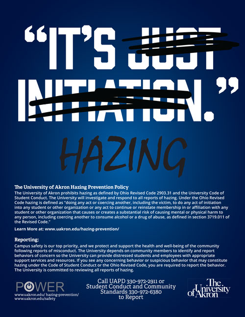 It's hazing poster