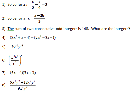 FUNDAMENTALS OF MATH III