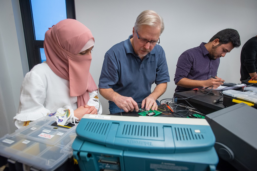 Students throughout the years at The University of Akron College of Engineering