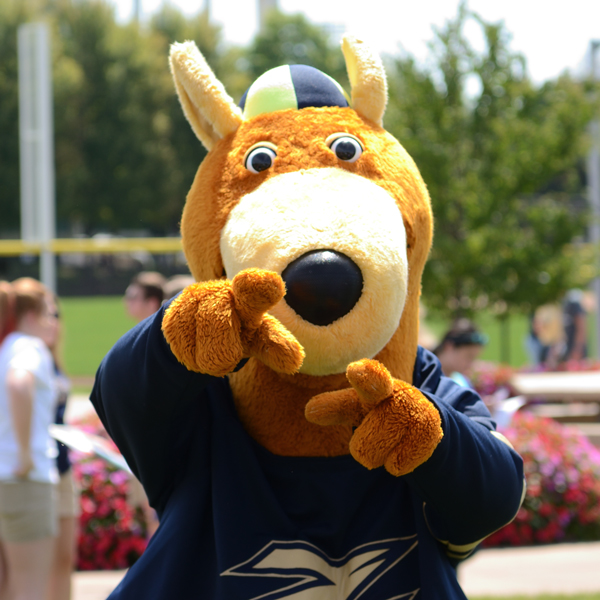 Zippy our mascot at The University of Akron