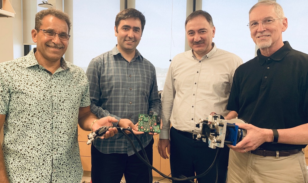 Active clamp research team in the Alternative Energy Laboratory at The University of Akron