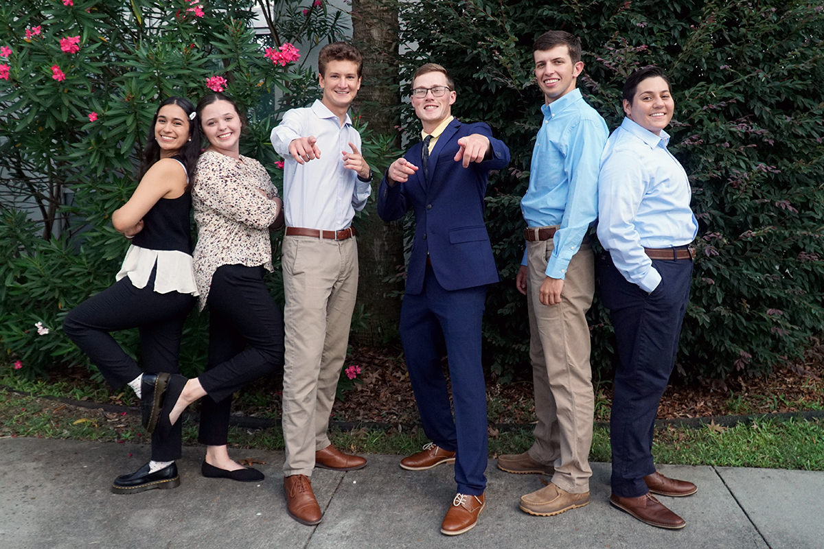 The winning student team included Sophia Olmeda (Columbia University), Sydney Brown (Saint Martin's University), Andrew Rasas (California Polytechnic State University San Luis Obispo), Brad Dieterich (The University of Akron), Jackson Matheis (The University of Louisville), and Alezandria Barreto Santos (The University of Nevada, Las Vegas).