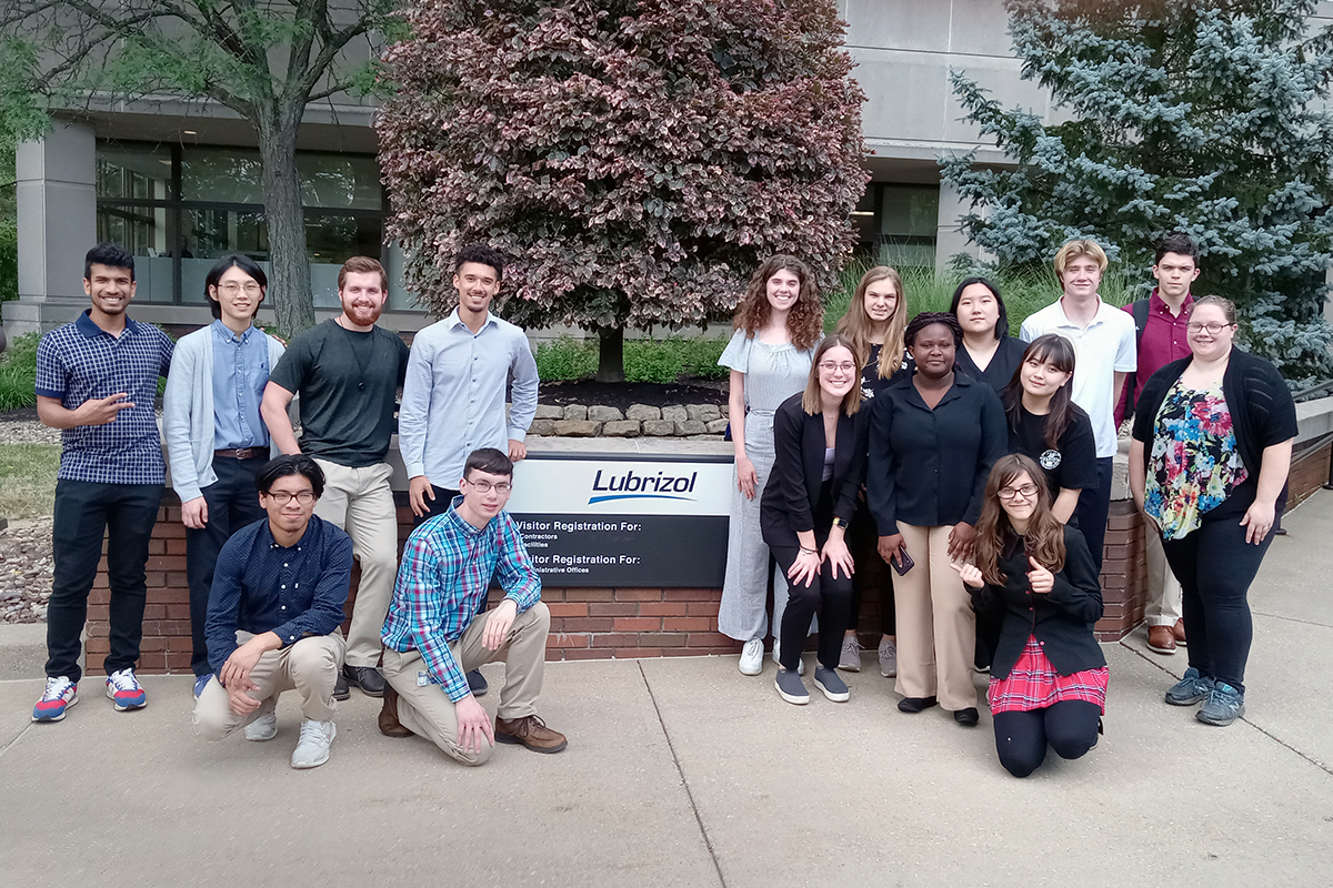 REU toured Lubrizol in Brecksville.