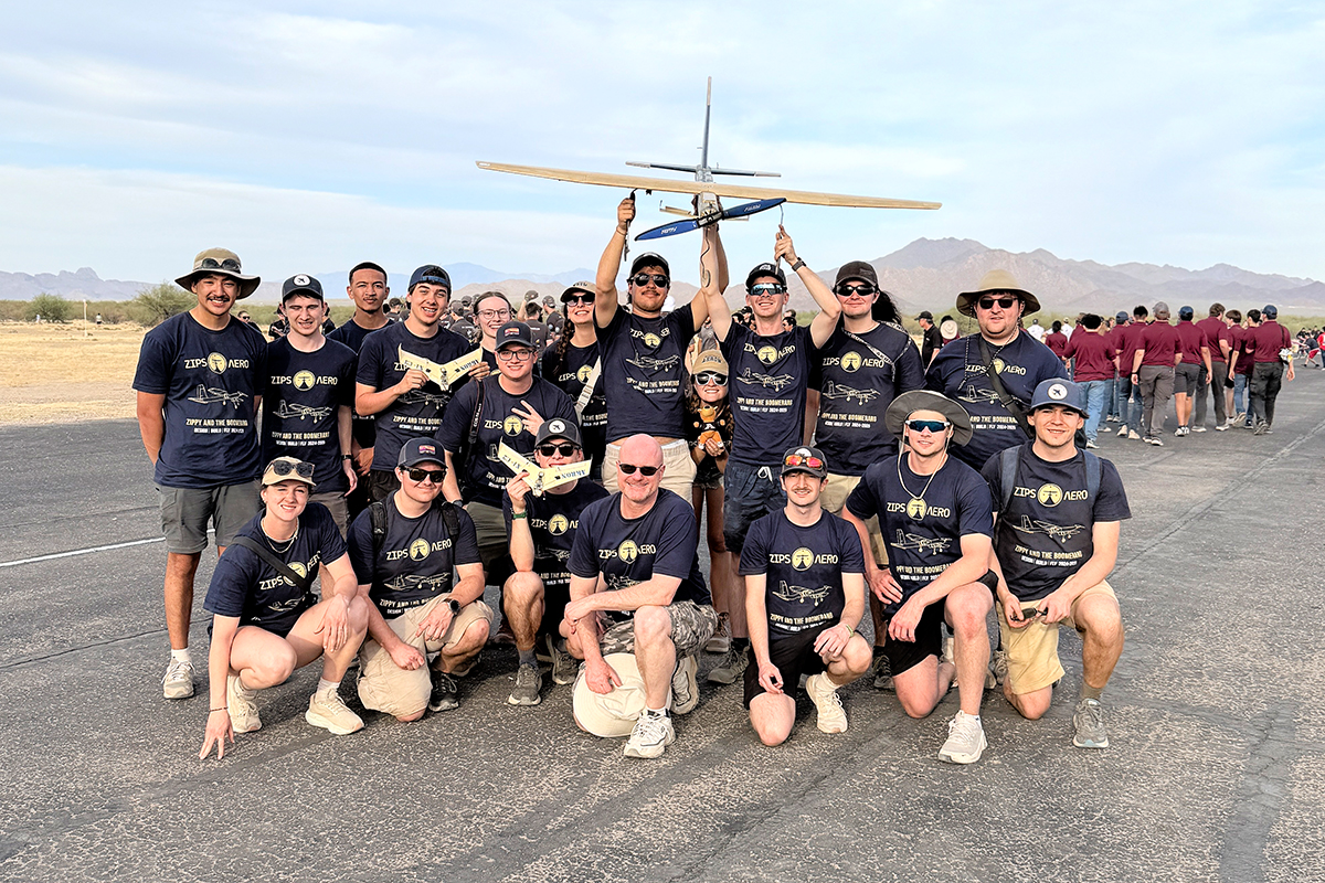 Zips Aero Design Team achieves record 4th place at international AIAA Design Build Fly Competition