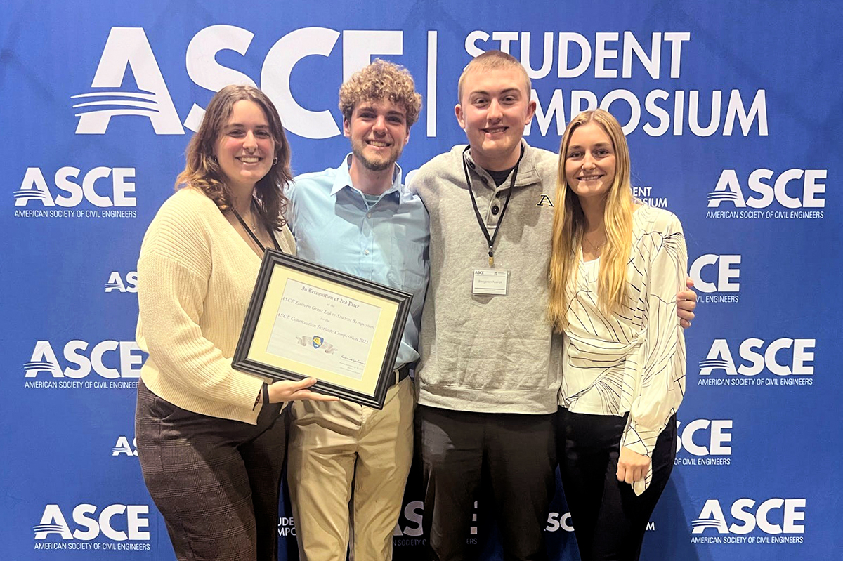 ASCE Student Chapter earns top finishes at Regional Competitions