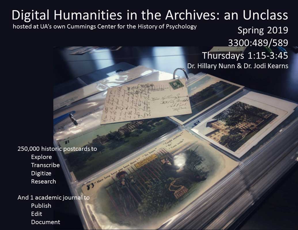 Digital Humanities in the Archives unclass poster