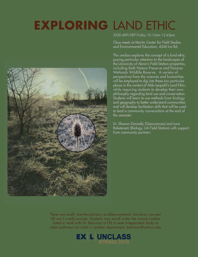 Exploring Land Ethic unclass poster