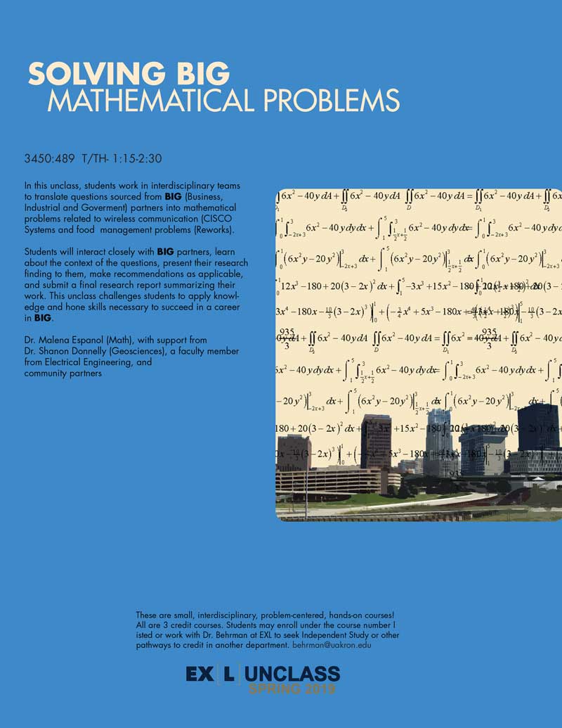 Solving BIG Mathematical Problems unclass poster