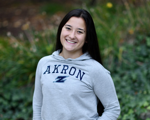 Grace Kolar, honors student at The University of Akron