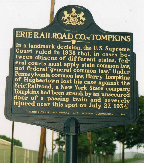 Erie v Tompkins Sign Erie v Tompkins Sign