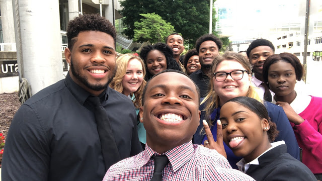 Participants in Akron Law's PreLaw Undergraduate Scholars (PLUS) program