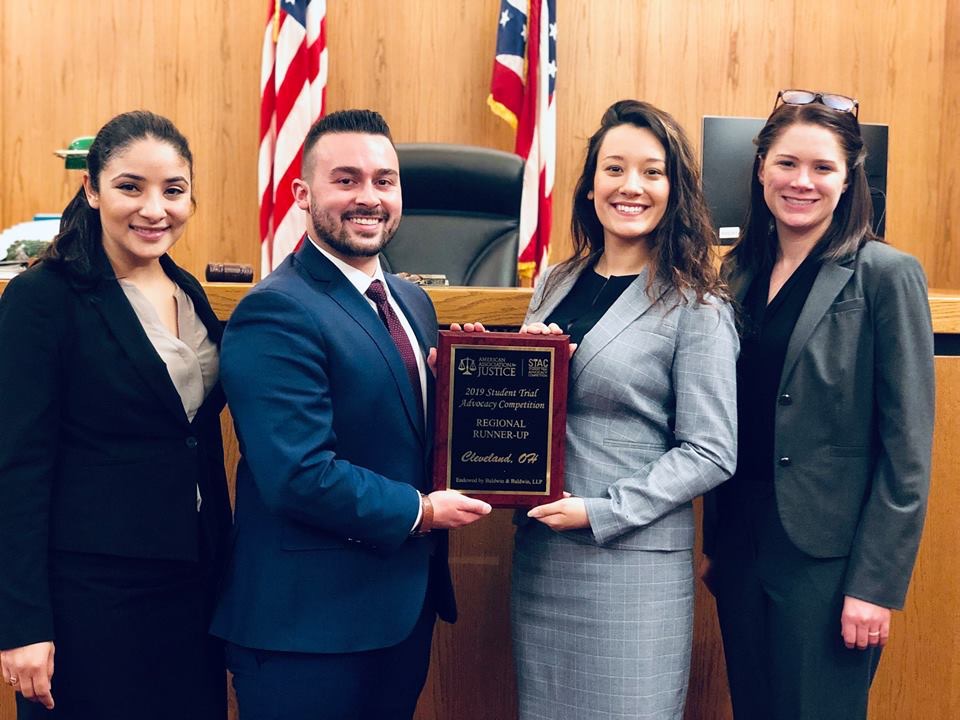 Akron moot court trial team