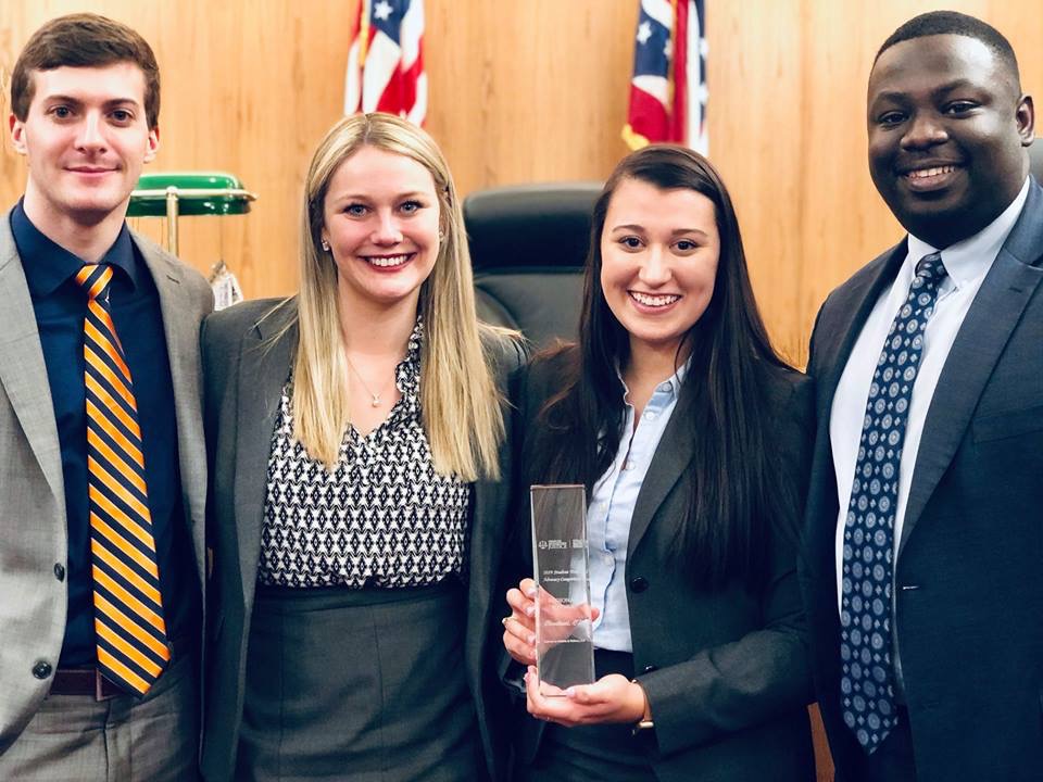 Akron moot court trial team