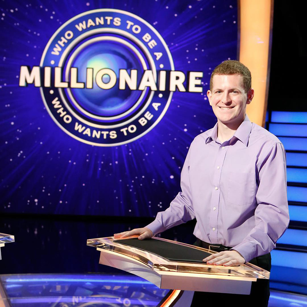 Derek Daily on Millionaire set