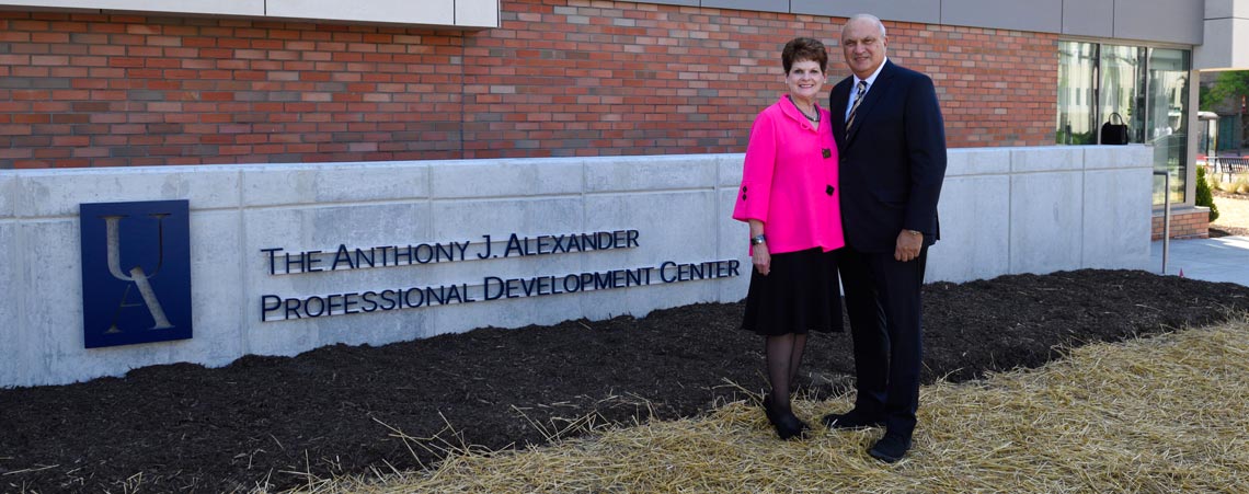 Anthony J. Alexander and his wife, Becky