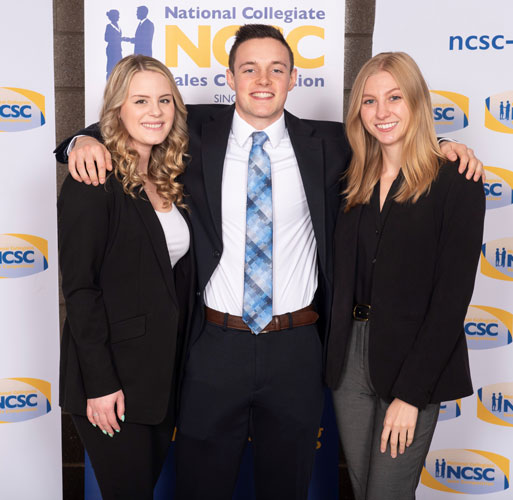 National Collegiate Sales Competition participants from the University of Akron