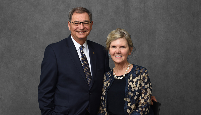 Dr. Gary L. Miller, with his wife, Georgia