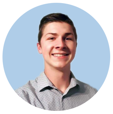 University of Akron student Joel Mcmullen outdoors on campus