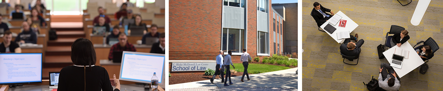 The building where students apply to the The University of Akron School of Law