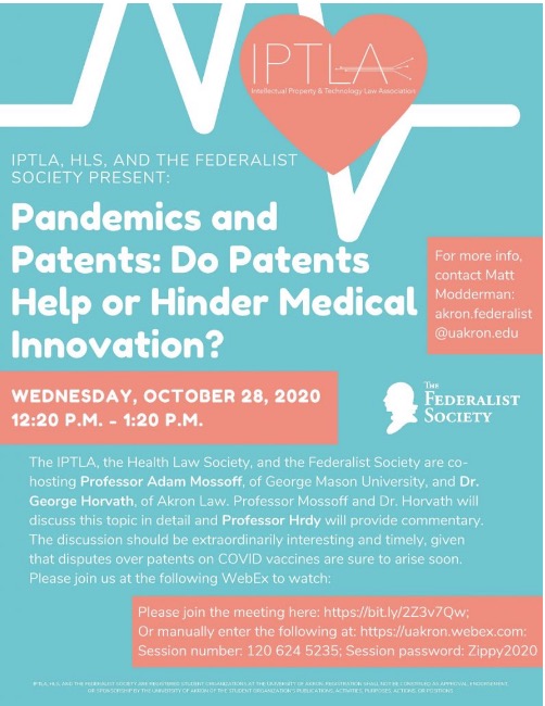 Pandemics and Patents: Do Patents Help or Hinder Medical Innovation