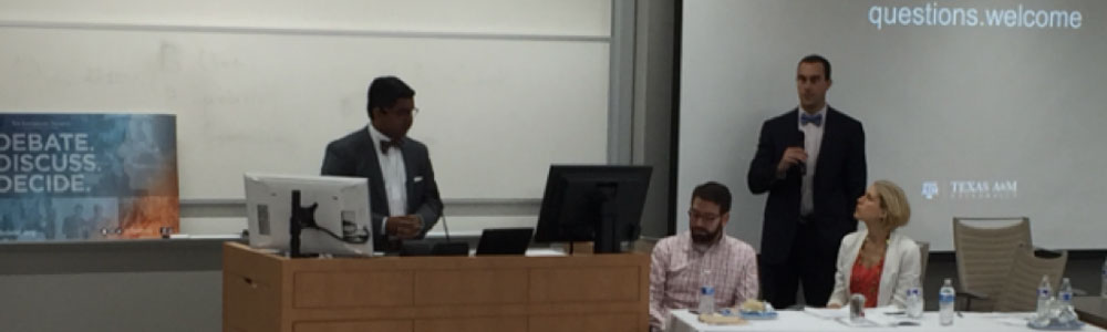 Panel Discussion with Professors Saurabh Vishnubhakat, Daniel Brean, and  Camilla Hrdy on the topic of if courts give too much deference to the Patent Office?