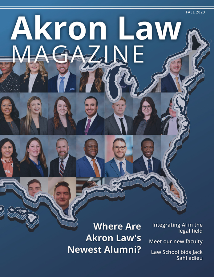 University of Akron School of Law Magazine cover