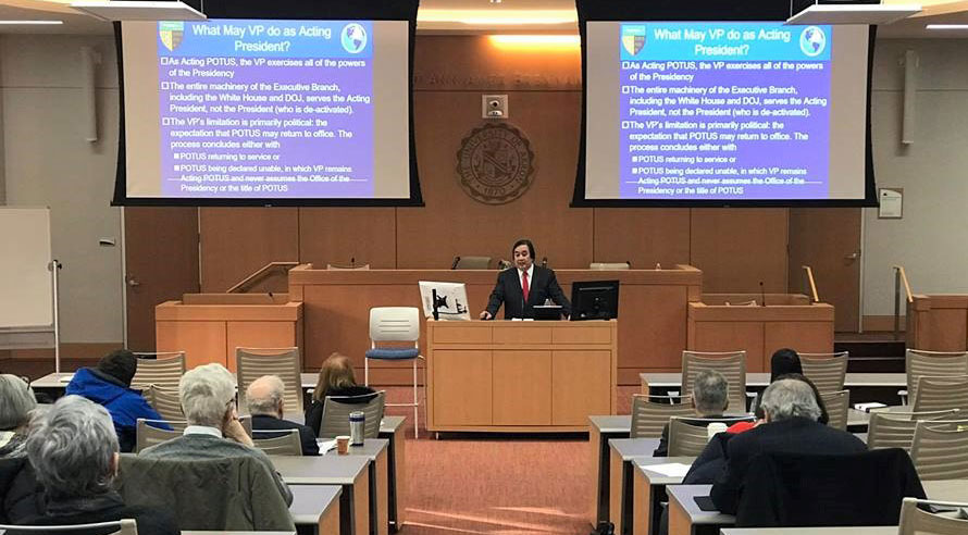 Harold Hongju Koh, former dean of Yale Law School and the Sterling Professor of International Law at Yale, speaks at Akron Law