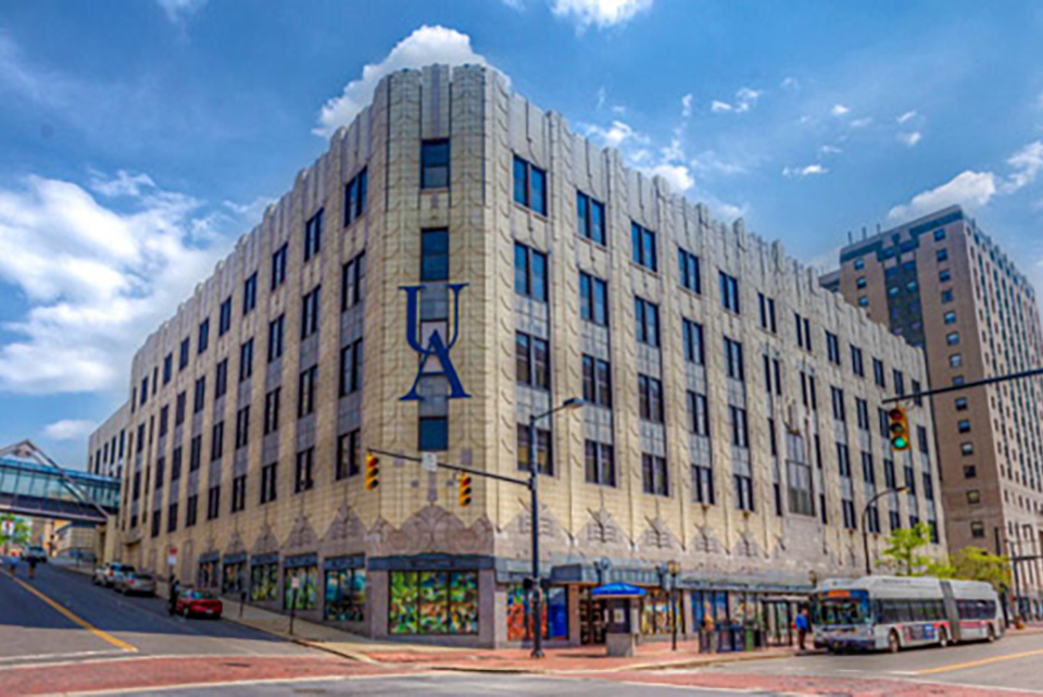 The Polsky building in Downtown Akron