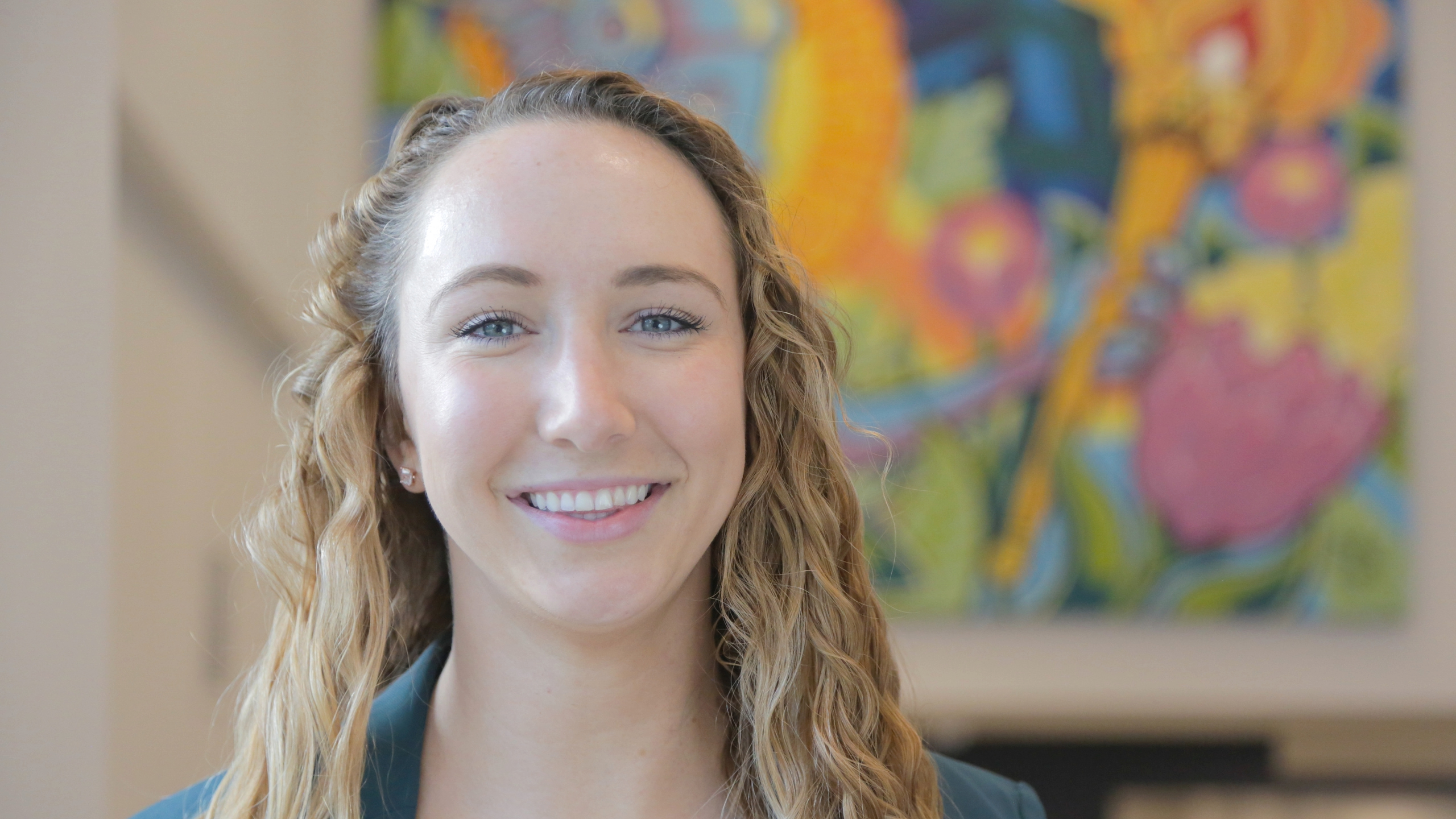 University of Akron online student studying