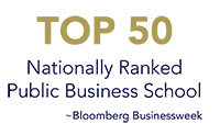 Top 50 Nationally Ranked Public Business School by Bloomberg Businessweek