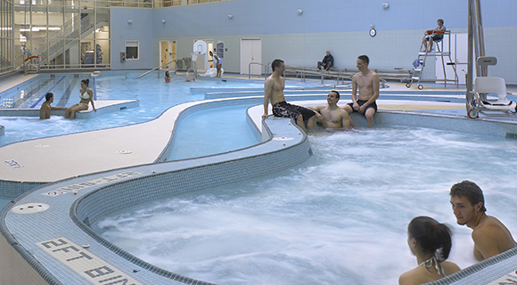 Image of students in a pool