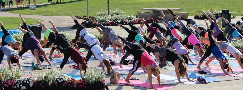 Outdoor yoga